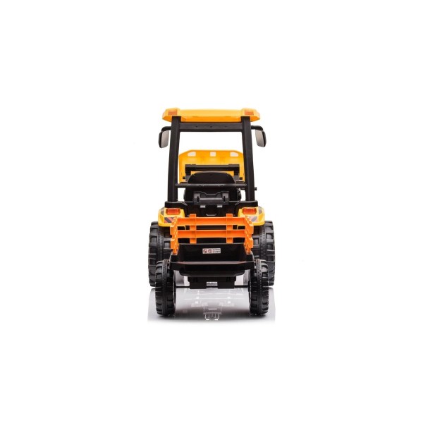 Трактор з причіпом на акумуляторі MEGA Traktor D68, жовтий