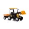 Трактор з причіпом на акумуляторі MEGA Traktor D68, жовтий