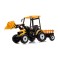 Трактор з причіпом на акумуляторі MEGA Traktor D68, жовтий