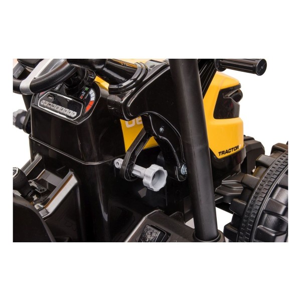 Трактор з причіпом на акумуляторі MEGA Traktor D68, жовтий