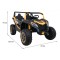 Повнопривідний баггі 4x4 на акумулятор Ramiz ATV Racing, золотий