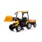 Трактор з причіпом на акумуляторі MEGA Traktor D68, жовтий