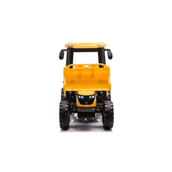 Трактор з причіпом на акумуляторі MEGA Traktor D68, жовтий