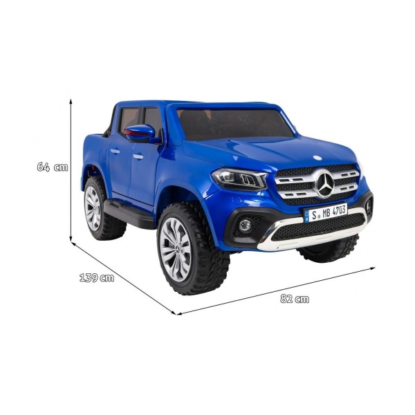 Джип на акумуляторі 4x4 Mercedes Benz X-Class, лакований, блакитний