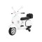Дитячий скутер на акумуляторі Skuter Vespa, білий