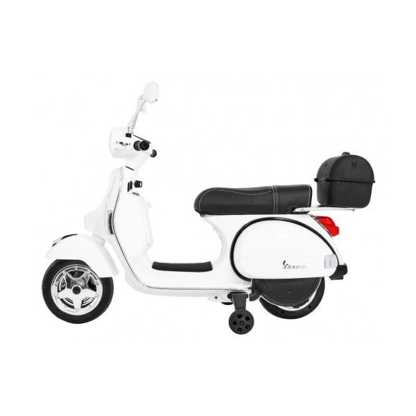 Дитячий скутер на акумуляторі Skuter Vespa, білий