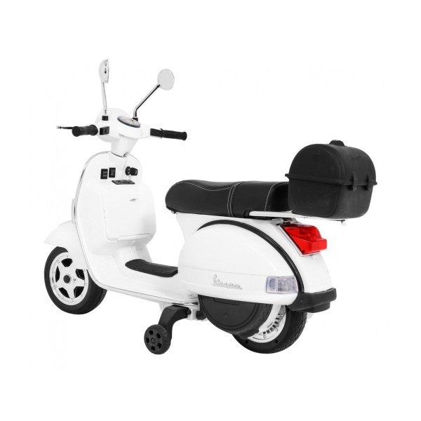 Дитячий скутер на акумуляторі Skuter Vespa, білий