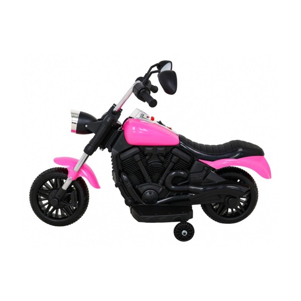 Мотоцикл на акумулятор Ramiz Chopper V-Max, рожевий