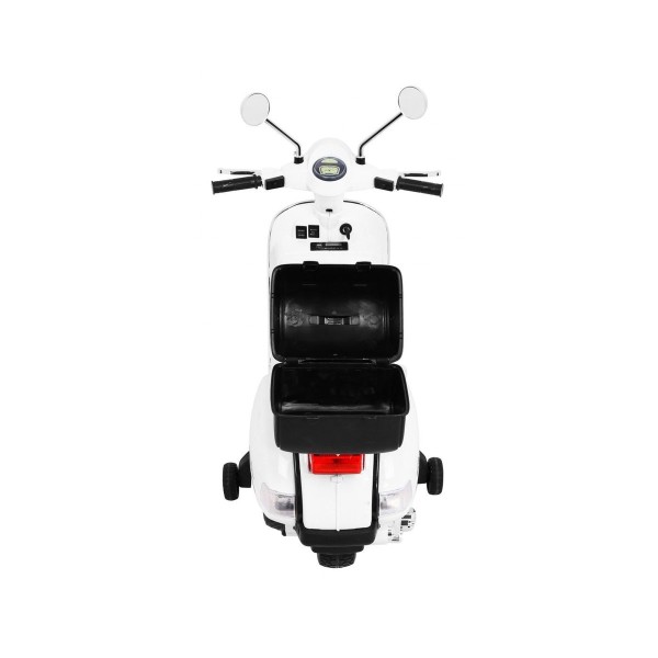 Дитячий скутер на акумуляторі Skuter Vespa, білий