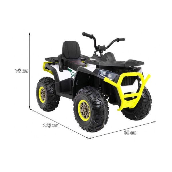 Квадроцикл на акумулятор 4x4 Ramiz Quad ATV Desert, білий