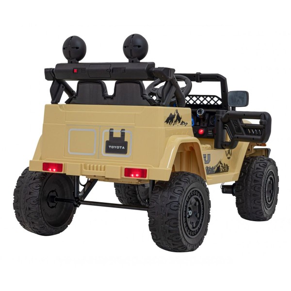 Джип на акумуляторі 4x4 Toyota FJ Cruiser, бежевий