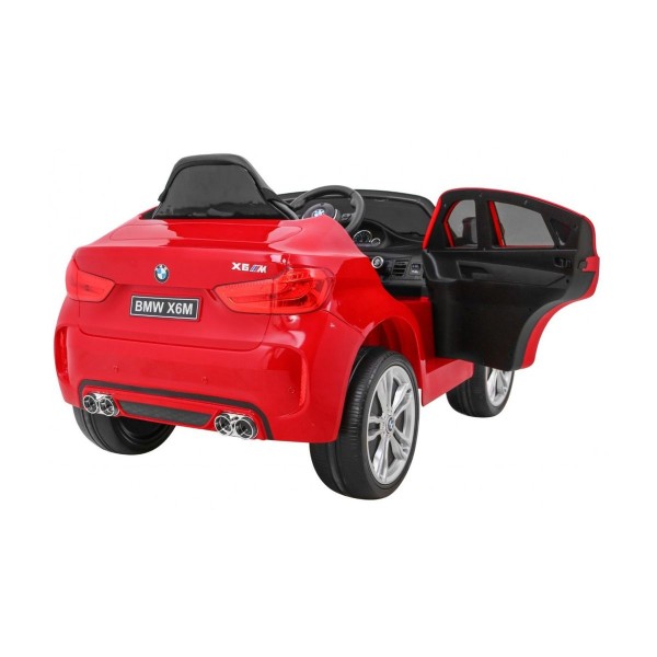 Автомобіль на акумуляторі BMW X6M, лакований, червоний