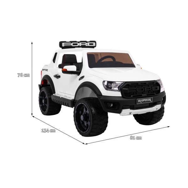 Джип на акумулятор Ford Ranger Raptor, білий