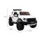 Джип на акумулятор Ford Ranger Raptor, білий
