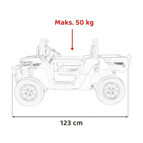 Джип на акумулятор 4x4 Ramiz Pick-Up Speed 900, чорний 