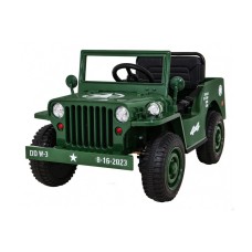 Джип на акумулятор військовий 4x4 Ramiz Retro, синій