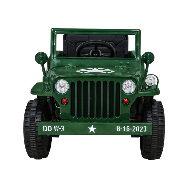 Джип на акумулятор військовий 4x4 Ramiz Retro, синій