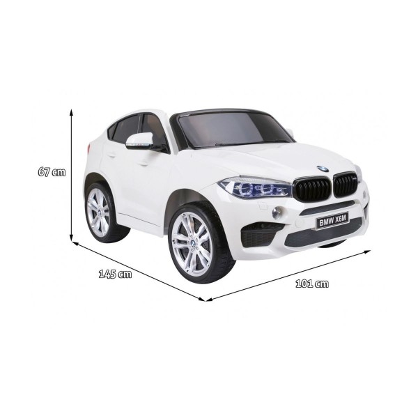 Автомобіль на акумуляторі BMW X6M XXL, білий