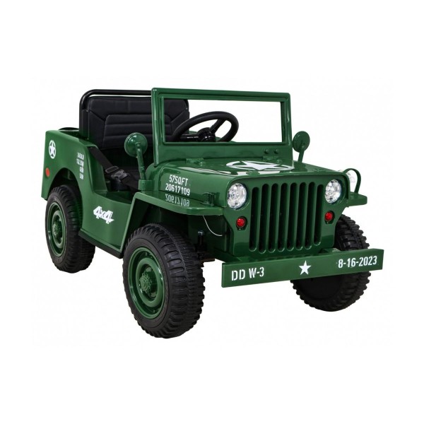 Джип на акумулятор військовий 4x4 Ramiz Retro, синій