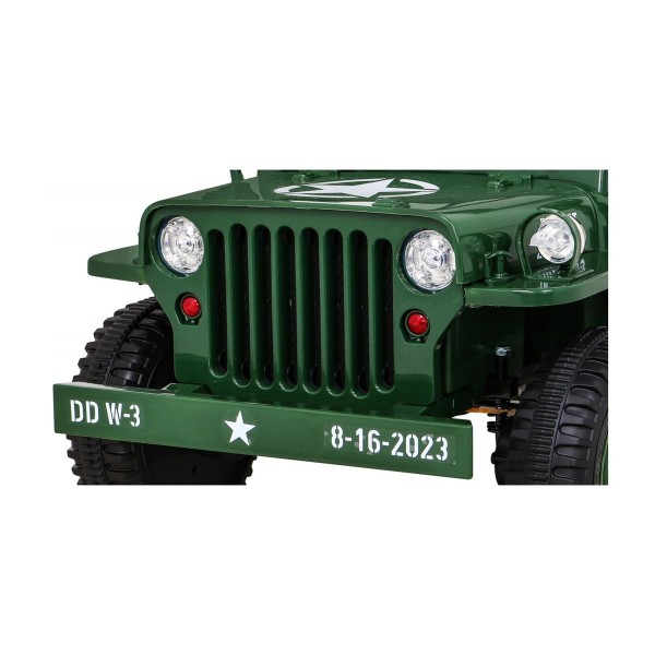 Джип на акумулятор військовий 4x4 Ramiz Retro, синій