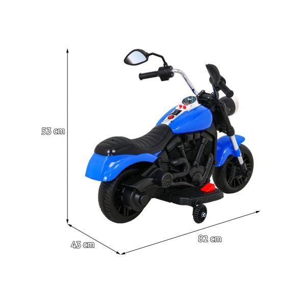 Мотоцикл на акумулятор Ramiz Ramiz Chopper V-Max, блакитний