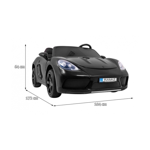 Автомобіль на акумулятор двомісний Ramiz Perfecta Auto, чорний