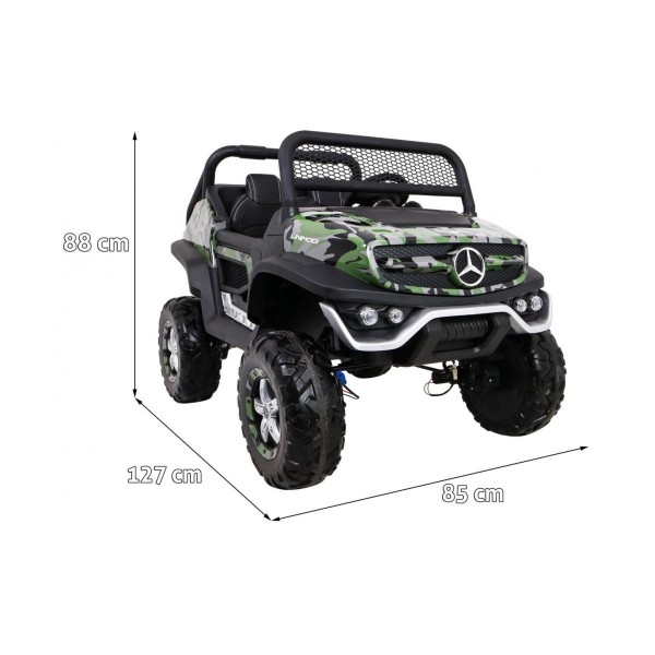 Джип на акумуляторі 4x4 Mercedes Benz Unimog, лакований Moro