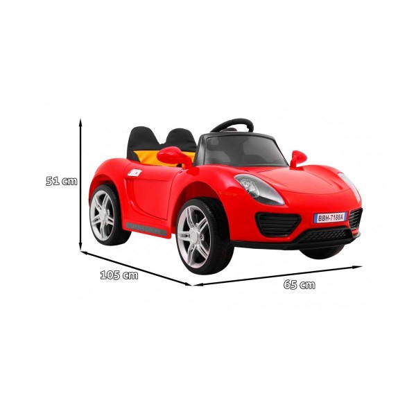 Автомобіль на акумулятор Ramiz Roadster, червоний