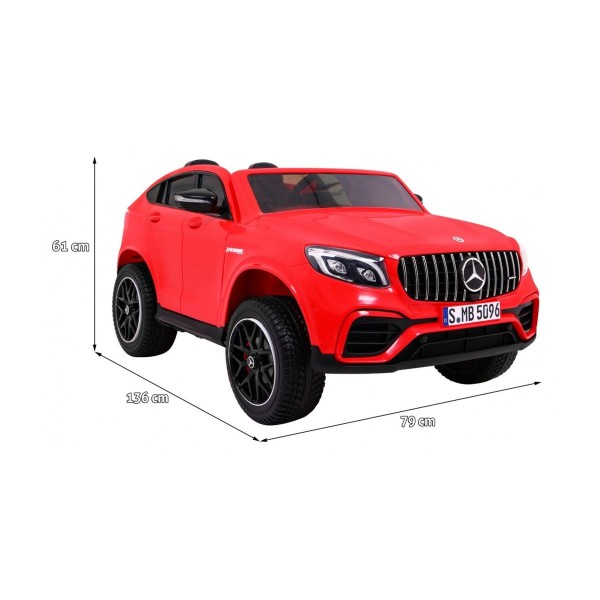Джип на акумуляторі 4x4 Mercedes GLC 63S, червоний