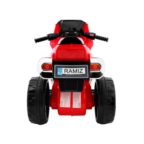Мотоцикл на акумулятор триколісний Ramiz RR1000, червоний