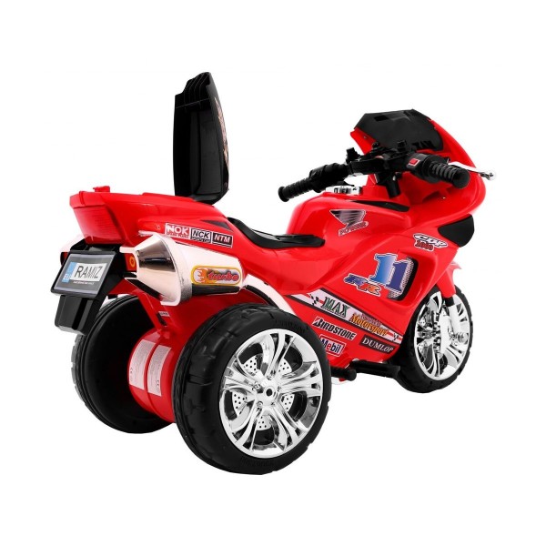 Мотоцикл на акумулятор триколісний Ramiz RR1000, червоний