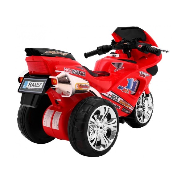Мотоцикл на акумулятор триколісний Ramiz RR1000, червоний