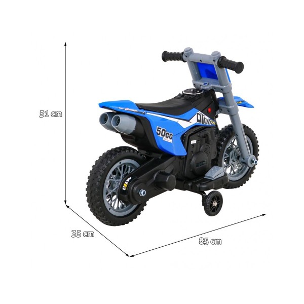 Мотоцикл на акумулятор Ramiz  V-Cross, блакитний