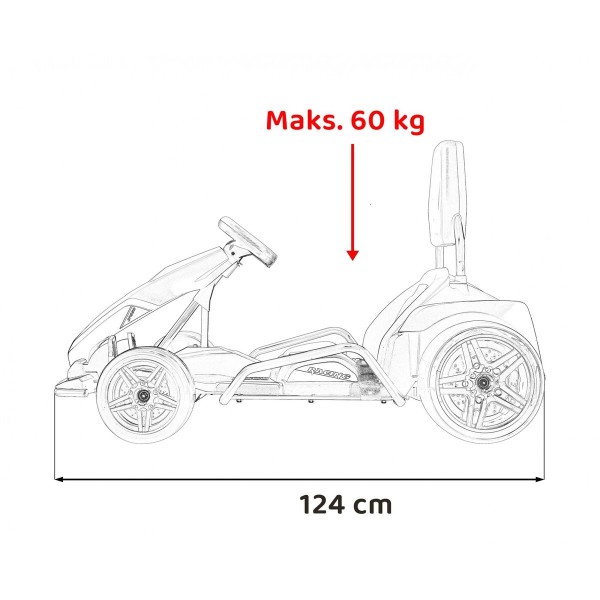 Автомобіль карт дрифтовий на акумулятор GoKart Fast 3 Drift, білий