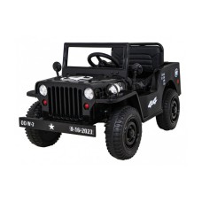 Джип на акумулятор військовий 4x4 Ramiz Retro, чорний