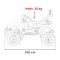 Джип на акумуляторі 4x4 Toyota FJ Cruiseri, чорний