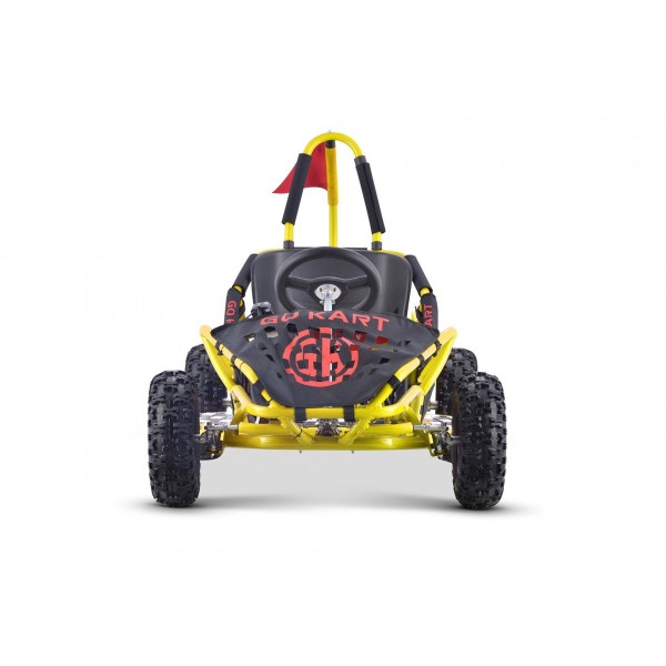 Автомобіль карт 30км/год на акумулятор GoKart Fast Dragon, жовтий