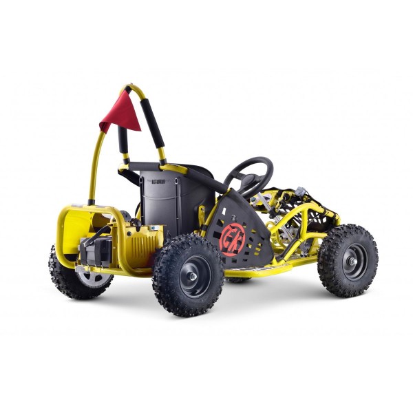 Автомобіль карт 30км/год на акумулятор GoKart Fast Dragon, жовтий