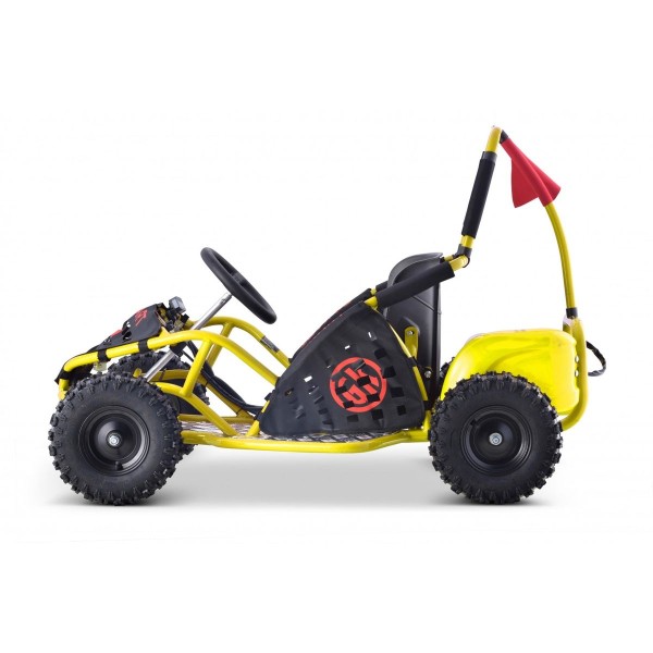 Автомобіль карт 30км/год на акумулятор GoKart Fast Dragon, жовтий