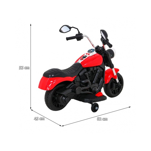 Мотоцикл на акумулятор Ramiz Chopper V-Max, червоний