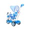 3-колісний дитячий велосипед-візок SporTrike з пандою, блакитний