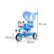3-колісний дитячий велосипед-візок SporTrike з пандою, блакитний