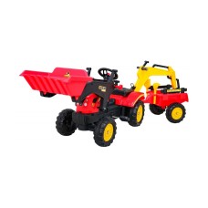 Трактор на педалі з причіпом, ковшом та аксесуарами Ramiz