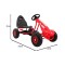 Веломобіль з надувними колесами Ramiz GoKart Champion, червоний