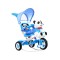 3-колісний дитячий велосипед-візок SporTrike з пандою, блакитний