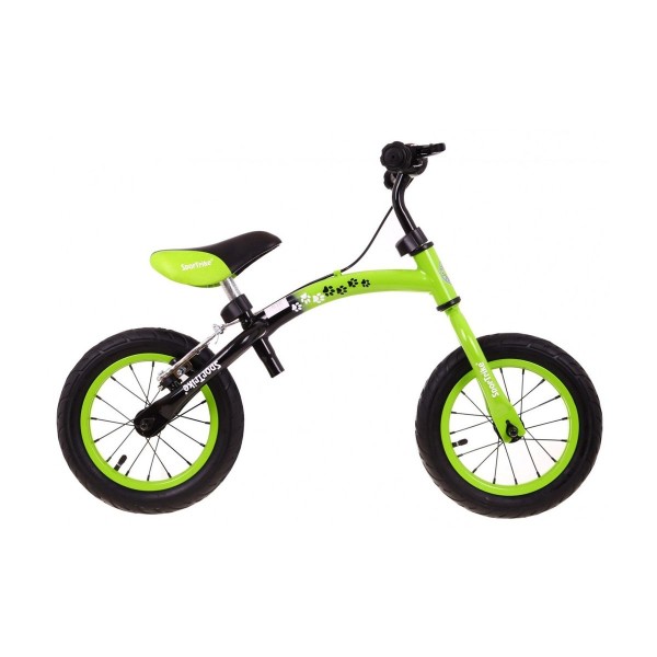 Біговел з реверсною рамою SporTrike Boomerang, зелений