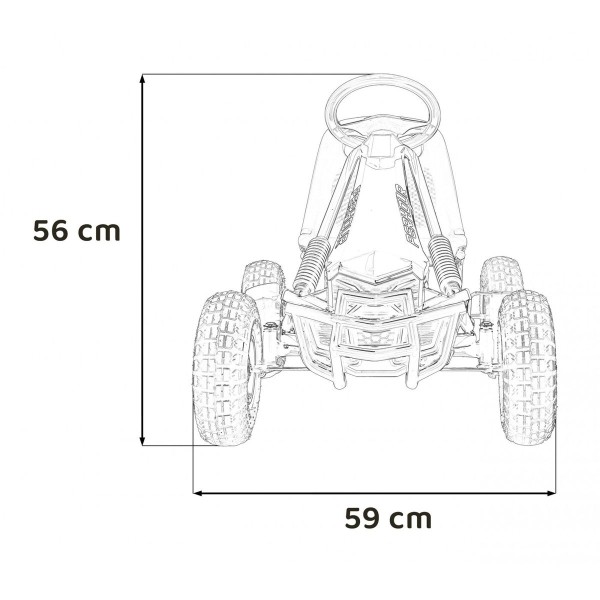 Веломобіль Ramiz GoKart AIR PerHour, червоний