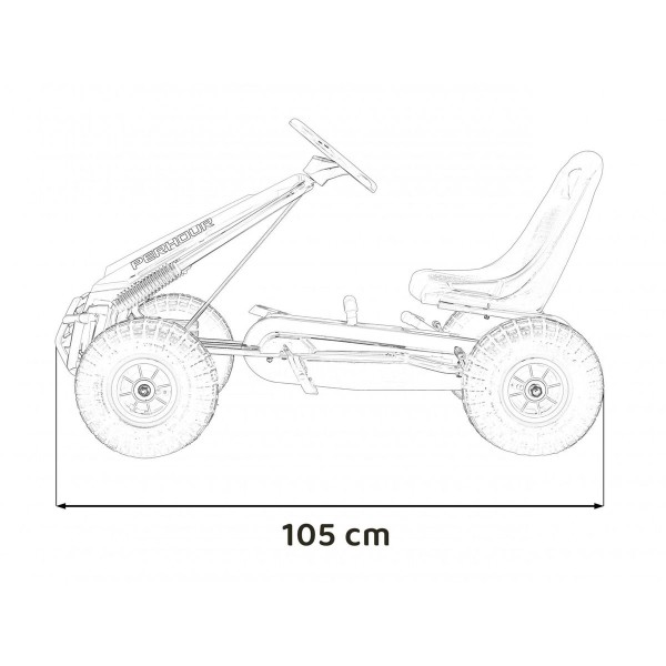Веломобіль Ramiz GoKart AIR PerHour, червоний