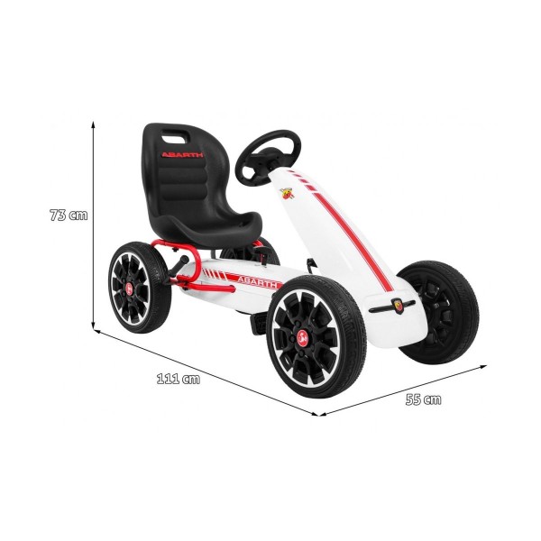 Веломобіль Abarth GoKart, білий