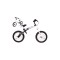 Біговел з реверсною рамою SporTrike Boomerang, білий